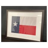 Framed Texas Flag