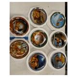 8 Vintage Collectible Garfield Plates