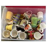 Crate Full of Coffee Mugs Cups