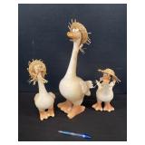 3 Decorative Spring Ducks