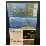 4 New Solar Garden Light Sets