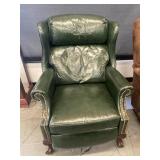 Bradington Young Hunter Green Leather Recliner