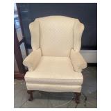 Formal Wing Back Claw Foot Chair