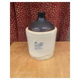 Vintage Western Stoneware Whiskey Jug 10 1/2"