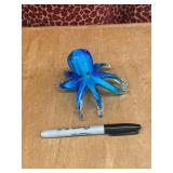 Vintage Art Glass Paperweight Octopuss