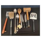 Lot Utensils & Mallet
