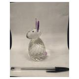 Oleg Cassinis Crystal Rabbit Figurine