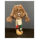 Vintage Hopi Bear Kachina Doll Signed