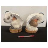 Signed F. Montano Navajo Bookends