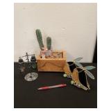 LOT  S&P Indian Stained Tealights Planter