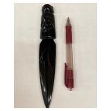 Vintage Marble Dagger Indian Carving