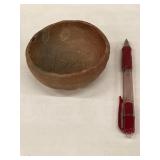 Antique Small Hand Made Clay Bowl Native American