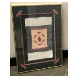Signed Framed Paper Art Carter