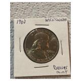 1960 Silver Franklin Half Dollar Uncirculated