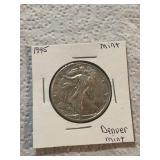 1945 Walking Liberty Silver Half Dollar Mint