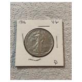 1946 Walking Liberty Silver Half Dollar Very Good