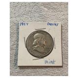 1958 Silver Franklin Half Dollar Mint