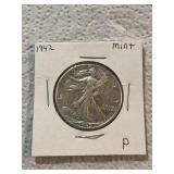 1942 Walking Liberty Silver Half Dollar Mint