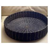 Large Vintage Round Wicker Basket