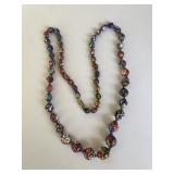 Vintage Millefiori Glass Beads Necklace