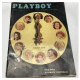 January 1957 Playboy Magazine with Centerfold Page