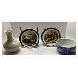 Decorative Items Including Plates, Vase, Wedgewood