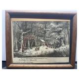 Framed Print Depicting First School House in India