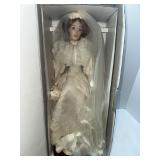 Victorian Bride Doll in Fine Porcelain, Approximat