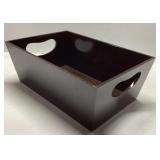 Wooden Storage Box with Cut-Out Handles