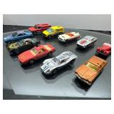 10 Vintage Cars from 1970s-80s by Matchbox, Hot Wh