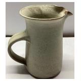 Handcrafted Stoneware Ceramic Pitcher With Speckle