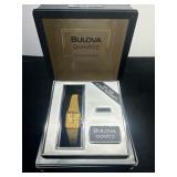 Bulova Quartz Watch with Original Box and Receipt,
