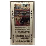 Framed Bullfighting Poster for Linares, 1947, Appr