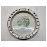 Vintage Alphabet-Themed Dish, Approximately 8 Inch