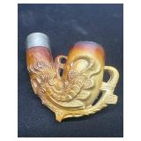 Vintage Pipe with Ornate Carved Design