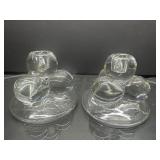 Glass Votive Candle Holders with Rounded Bubble De