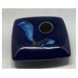 Rectangular Ceramic Box with Blue Bird Design