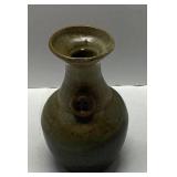 Stoneware Vase with Glazed Finish