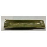 Rectangular Ceramic Tray with Floral Accents