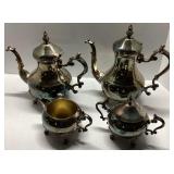 Four-Piece Silver-Plated Tea and Coffee Service Se