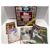 Misc Baseball Lot Featuring Cards and Magazines