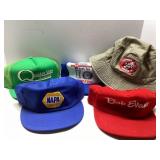 Five Vintage Advertising Hats and Caps