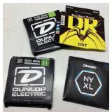 Guitar Strings Lot Including Dunlop, DR, and D'Add
