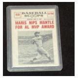 Roger Maris Baseball Card and Gold-Toned Charm Col