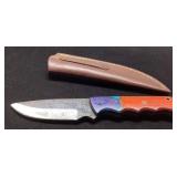 Handcrafted Knife with Leather Sheath, Approximate