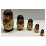McGwire Themed Wooden Nesting Dolls, Approximately