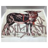 Vintage Pin the Tail on the Donkey Game, 18 x 24 I