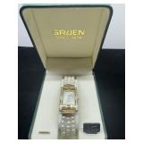 Gruen Quartz Watch with Pearl Strap, New Old Stock