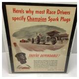 Champion Spark Plugs 1946 Advertisement, Approxima