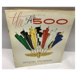 54th Indianapolis 500 Official Program, May 30, 19
